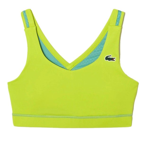 Lacoste Womens/Ladies Ultra Dry Sports Bra - Yellow