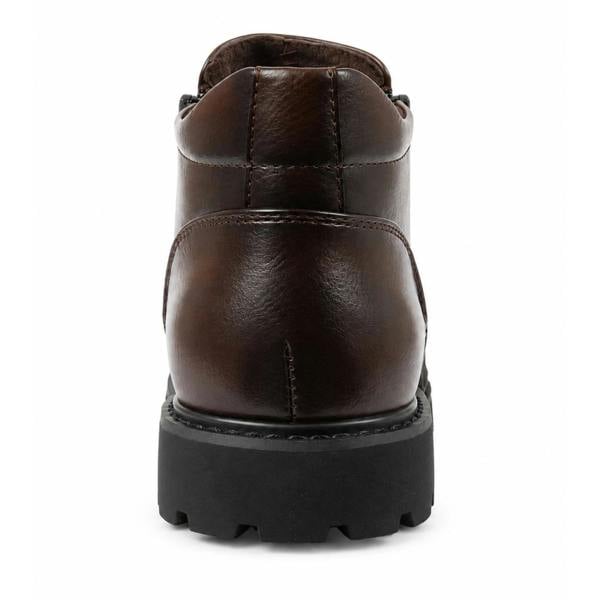 Dolcetto Men's Vegan Leather Side-Zip Casual Ankle Boots