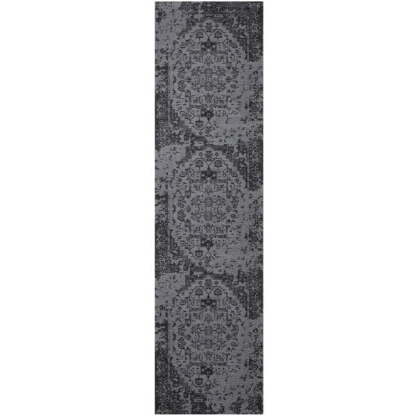 Machine Washable Flatweave Rug black colour