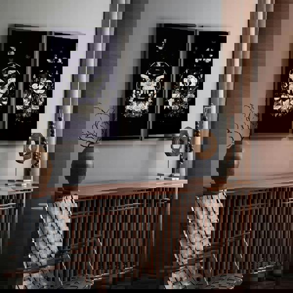 Butterfly Art Wall Decor | Set of 2 Dark Academy Wall art Prints