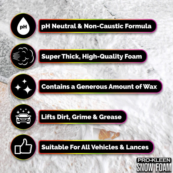 ProKleen 10L of Pro-Kleen Apple Snow Foam with Wax - Super Thick & Non-Caustic Foam