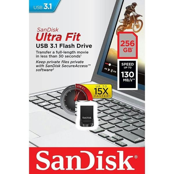SanDisk Ultra Fit USB 3.2 Flash Drive 256GB