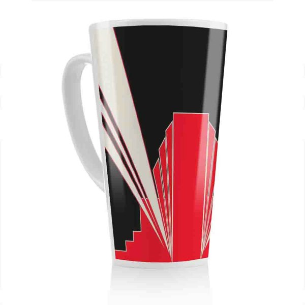 Benjamin Tate Design Art Deco Building Latte Mug