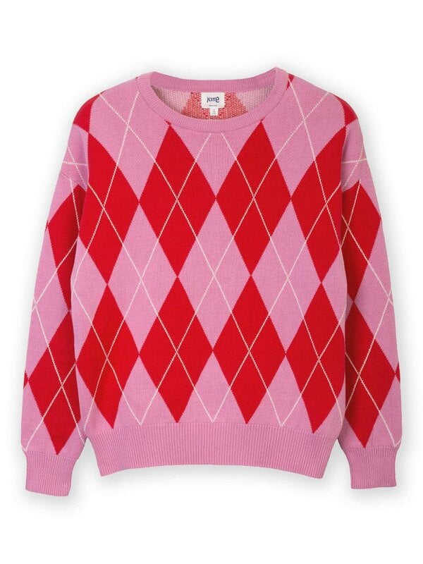 Kite Womens Organic Argyle Piddletrenthide Knit Jumper