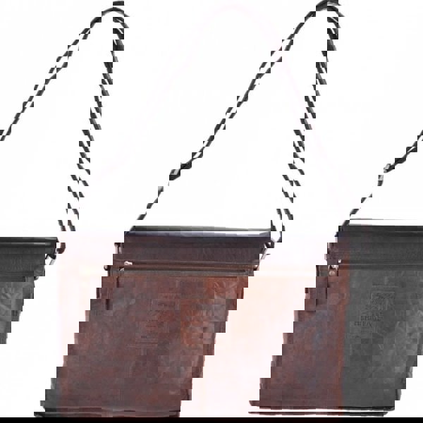 Ashwood Genuine Premium Leather Vintage Messenger Bag with Removable Padded Compartment for 15 inch Laptop & Multiple Organiser Compartments, F-85