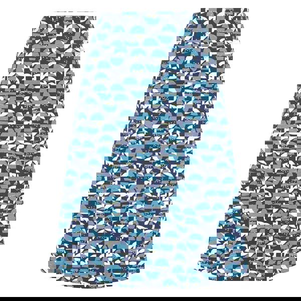 Lazy Jacks Women's Bluebell Jersey Midi Skirt - Blue / White