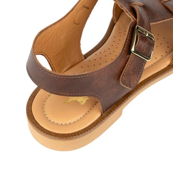 Embassy London Fiona - Brown - Women's Leather Gladiator Strap Sandals