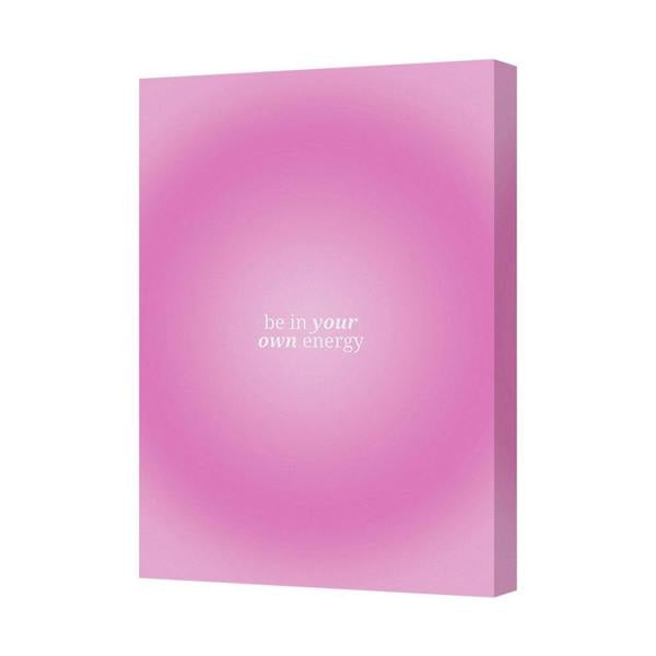 Benjamin Tate Design Be In Your Own Energy Pink Gradient Canvas Wall Art