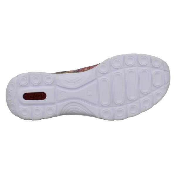 Rieker Ladies Rieker Ready2Go Rainbow Jungle Leaf Trainers N42V3