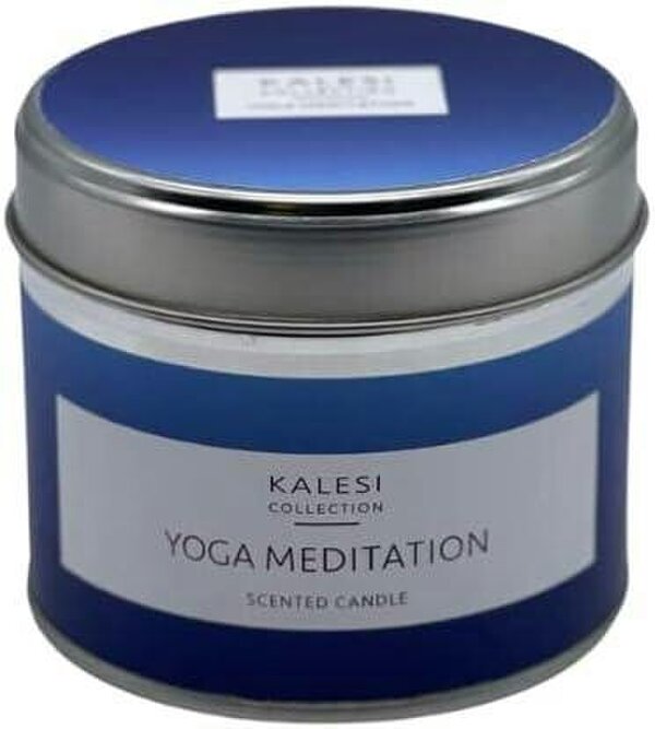 Kalesi Collection Yoga Meditation Blue Scented Candle