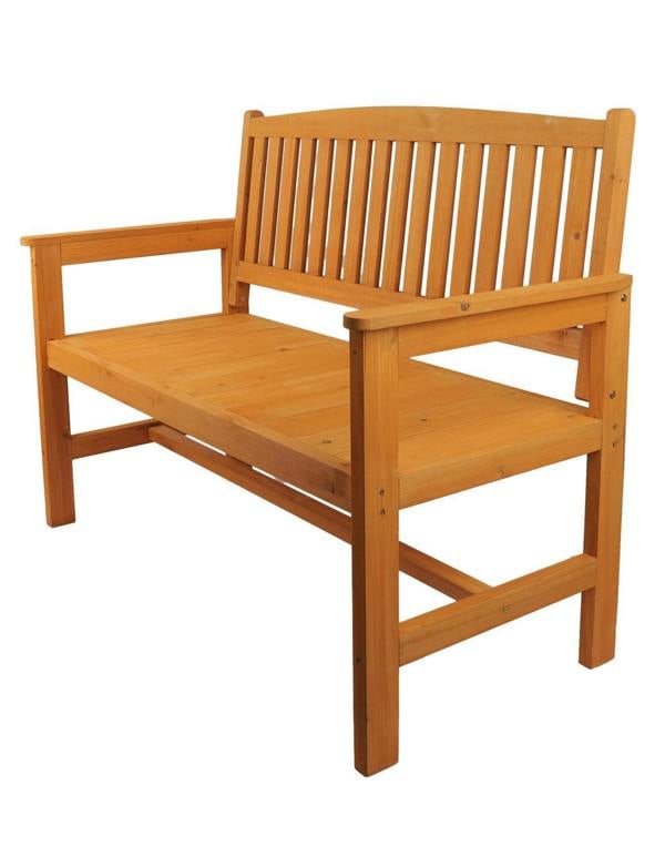 Groundlevel 2 Seater Wooden Garden Bench