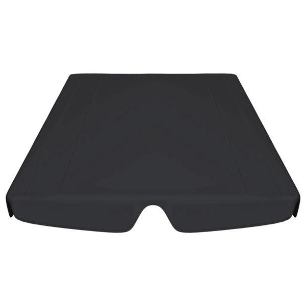 Berkfield Replacement Canopy for Garden Swing Black 188/168x110/145 cm