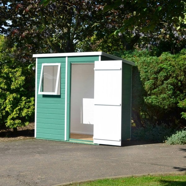 Shire Pent 6x4 12mm interlock Clad wooden Shed - Best Shed