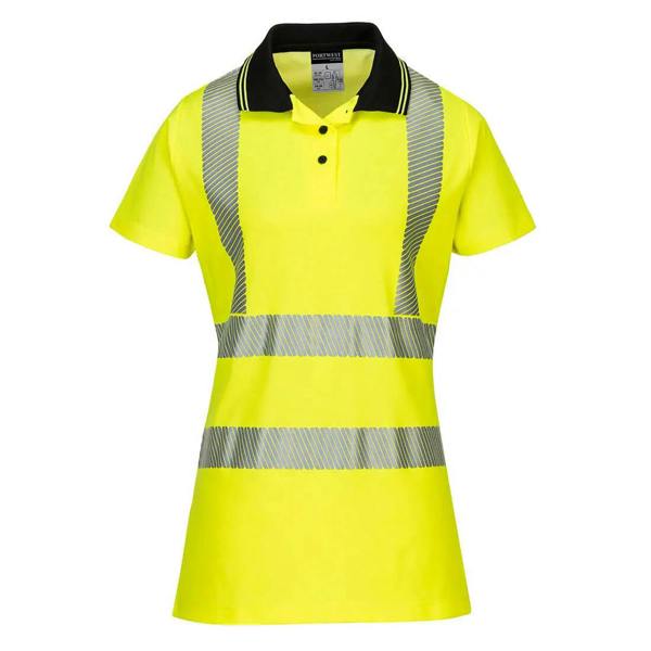 Hi-Vis Women's Cotton Comfort Pro Polo Shirt S/S - Hi-Vis Trousers