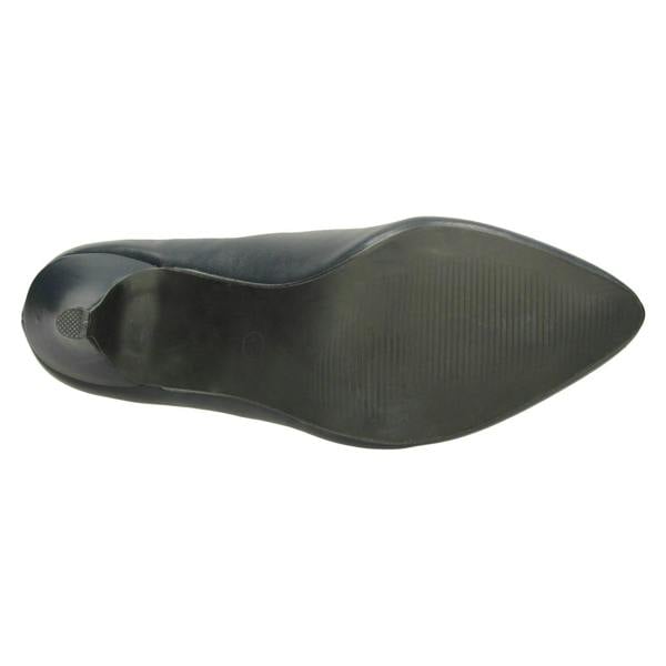 Spot On Ladies Spot On Mid Heel Pointed Toe Court Shoes