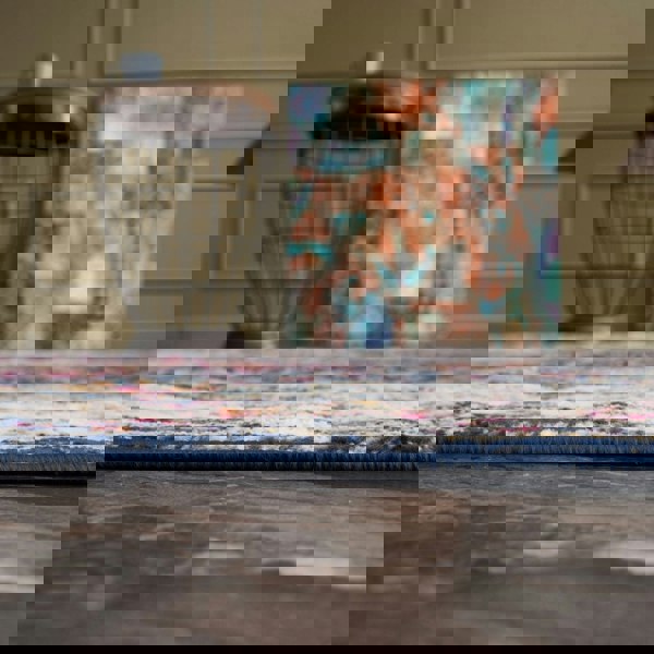 Vintage Design Multicolour Living Room Rug