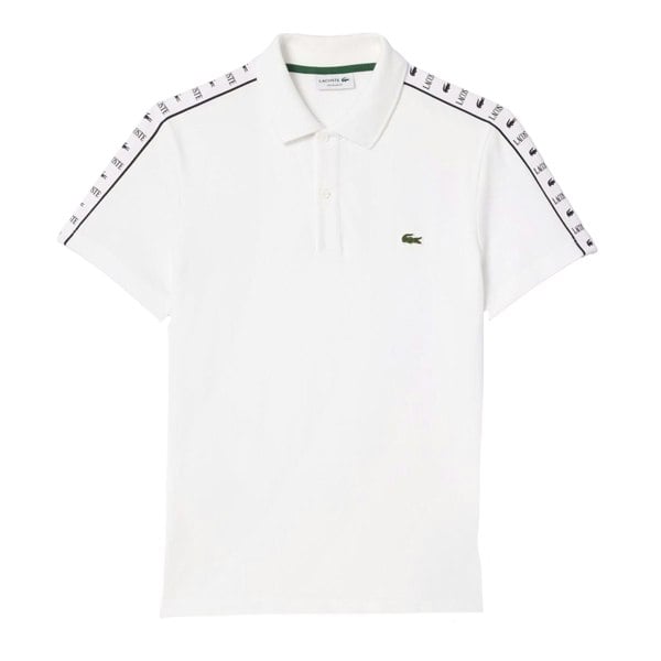 Lacoste Mens Mini Pique Stretch Regular Polo Shirt - White