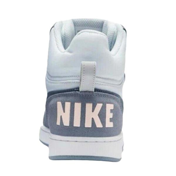 Nike Womens/Ladies Court Borough Premium Leather Mid Cut Trainers - White/Blue - 