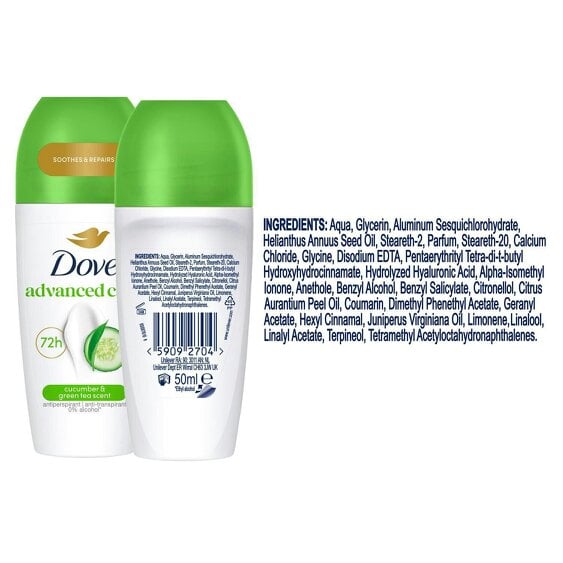 Dove Go Fresh Roll On Anti-Perspirant Cucumber Green Tea 72H Protection 30x50ml