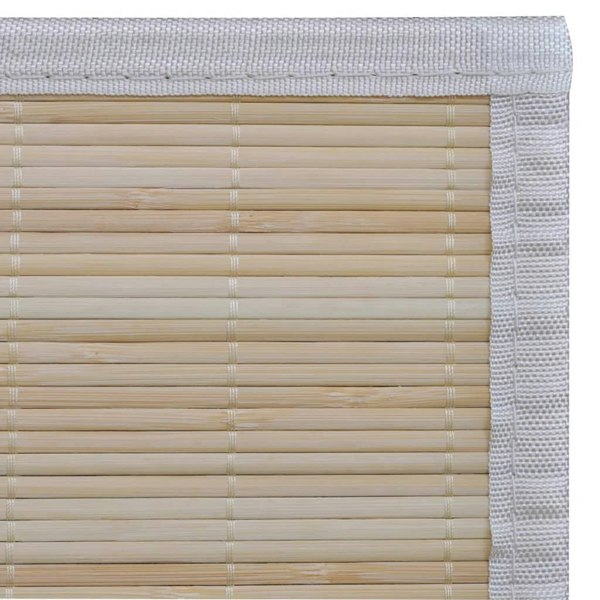 Berkfield Rectangular Natural Bamboo Rugs 4 pcs 120x180 cm