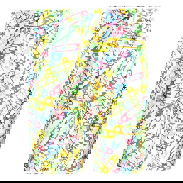 Moschino Mens Safety Pin Shorts - Multicoloured - 