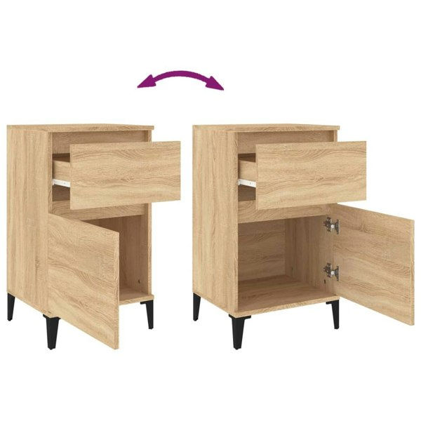 Berkfield Bedside Cabinet Sonoma Oak 40x35x70 cm