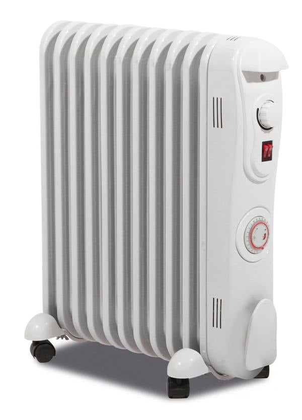 St Helens Prem-I-Air 2.5 kW 11 Fin Oil Filled Radiator with 24 Hour Timer