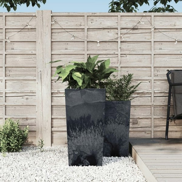 Berkfield Planter with Removable Inner Anthracite 21/49 L PP Concrete Look