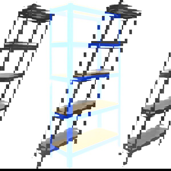 Monster Racking Racking Storage Shelving Heavy Duty Garage 5 Tier 75cm Steel Shelves Warehouse[Blue,8]