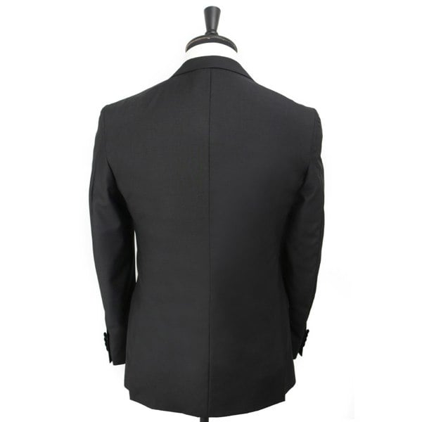 David WeJ Alfredo Dress Double Breasted Velvet Peak Lapel Tuxedo - Black