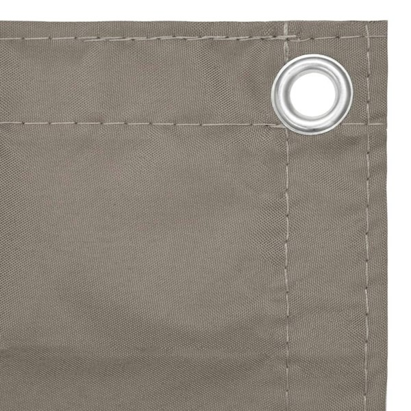 Berkfield Balcony Screen Taupe 120x400 cm Oxford Fabric