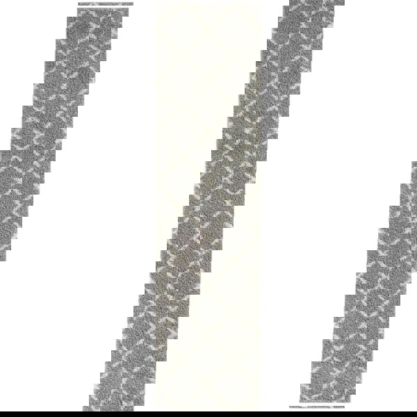 Diamond Design Thick Shaggy Area Rugs Grey