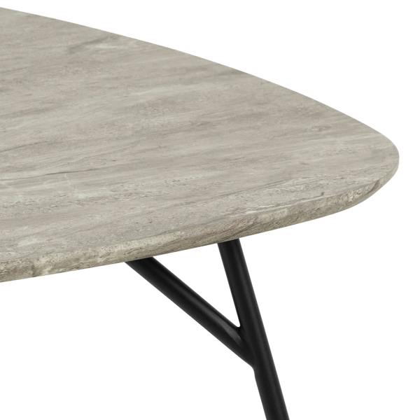 Wyld Haus Rosefern Grey Marble Effect Coffee Table