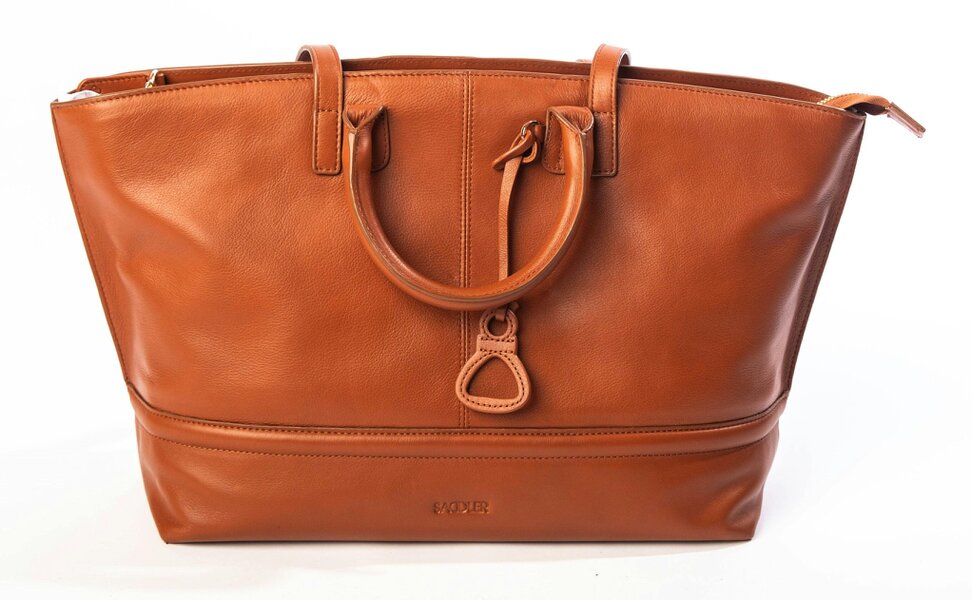 SADDLER Victoria Oversize East West Tote Bag for Women - handmade by Saddler