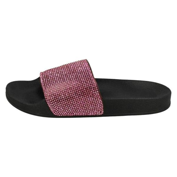 Spot On Ladies Spot On Diamante Sliders