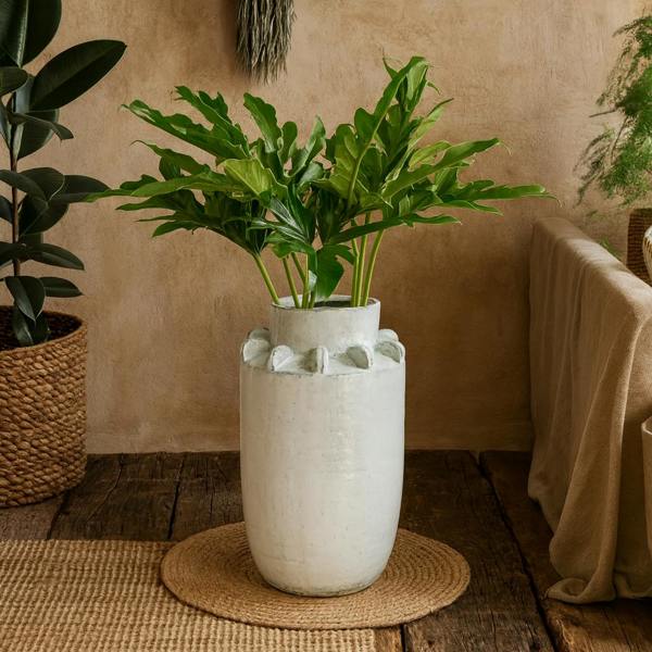 Wyld Haus Bloom Large Hydria White Ceramic Flower Vase