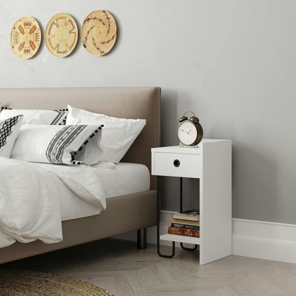 Decortie Sirius Modern Bedside Table Right Module Width 32cm