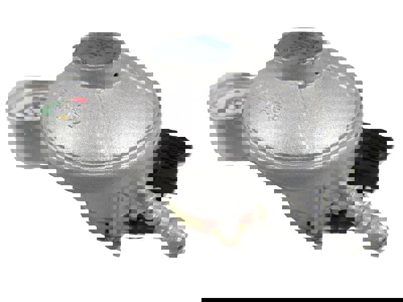 Butane Clip On Gas Regulator with Gauge 30 mbar (20MM Caravan Motorhome Bottle Cylinder)