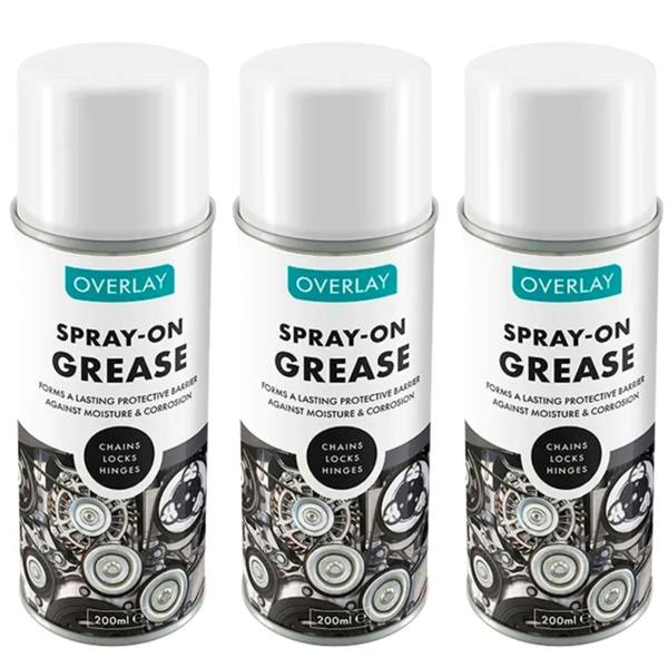 Overlay 3X Overlay Clear Grease Professional Spray Lubricant 200ml