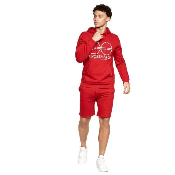 Crosshatch Mens Bengston Shorts - Red - 