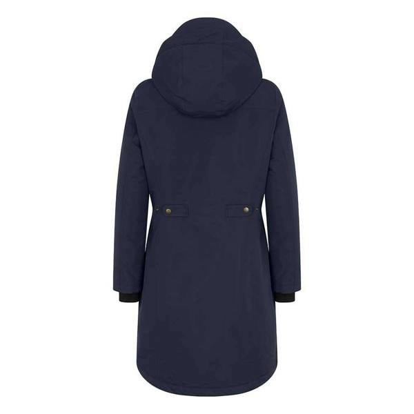 Hoggs of Fife Walker long coat in Navy with large pockets and terry cuffs
