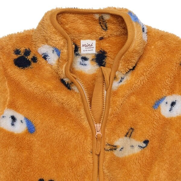 Mini Cuddles Printed Jacket (Mustard)