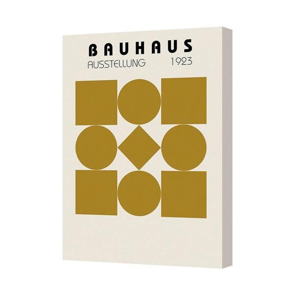 Benjamin Tate Design Bauhaus 1923 Exhibition Poster Canvas Print Geometric Artwork