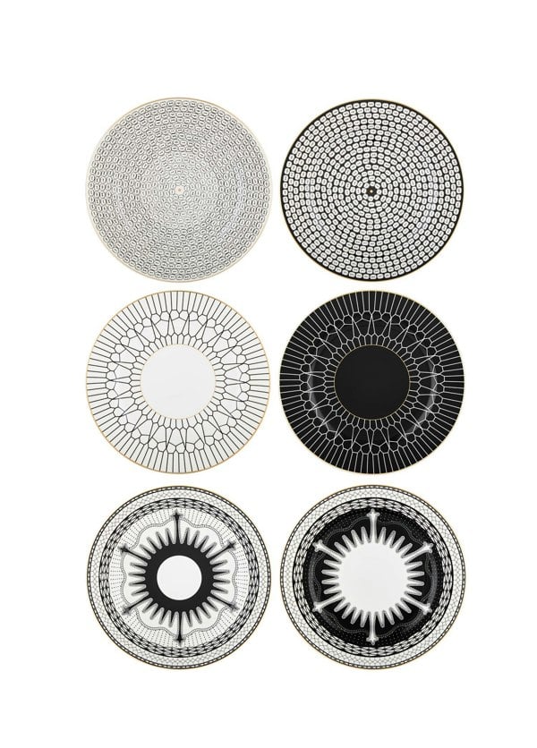 Rozi Wille Collection Porcelain Side Plates (Set of 6)