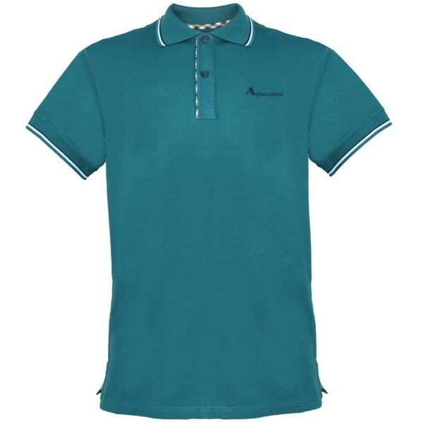 Aquascutum Tipped Collar Polo Shirt - Green