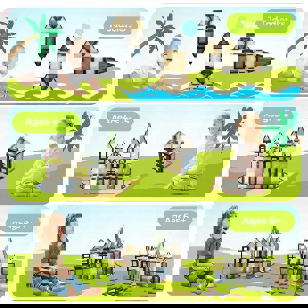 Dekko Magnetic Tiles 60PC for Kids Building Blocks Construction Fun Activity Kit