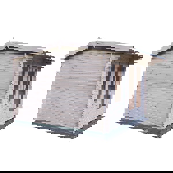 Shire Marlborough 12Gx12 Log Cabin 28mm interlock cladding - Best Shed