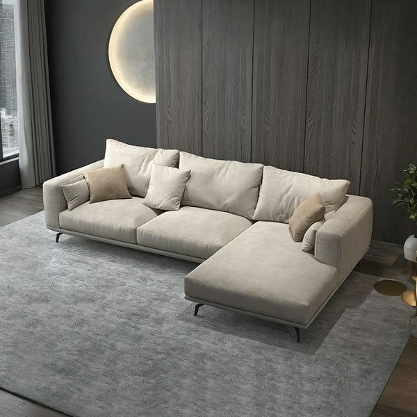 NR23 Three Seater Corner Sofa, Leathaire-Weilai Concept-Weilai Concept