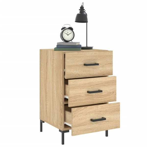Berkfield Bedside Cabinet Sonoma Oak 40x40x66 cm Engineered Wood