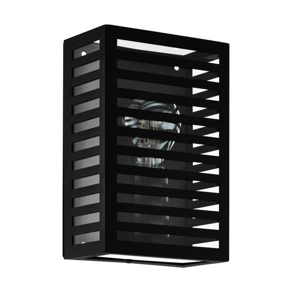 EGLO Alamonte 3 Black Caged Outdoor Wall Light
